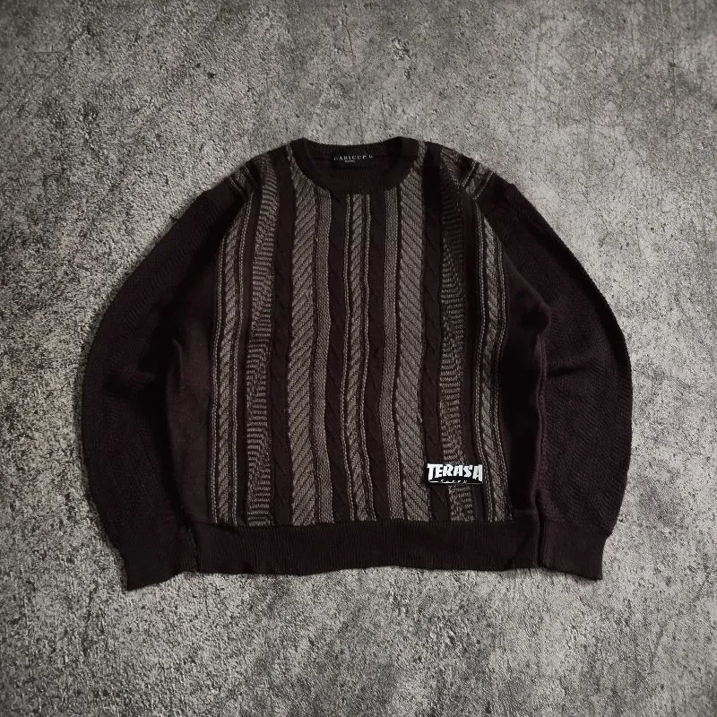 Japanese brand Vintage Sweater Pria brown photo 1