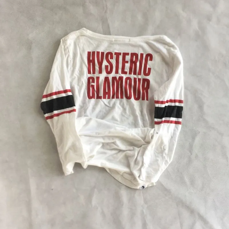 Hysteric Glamour Vintage Y2K T-shirt Wanita white photo 1