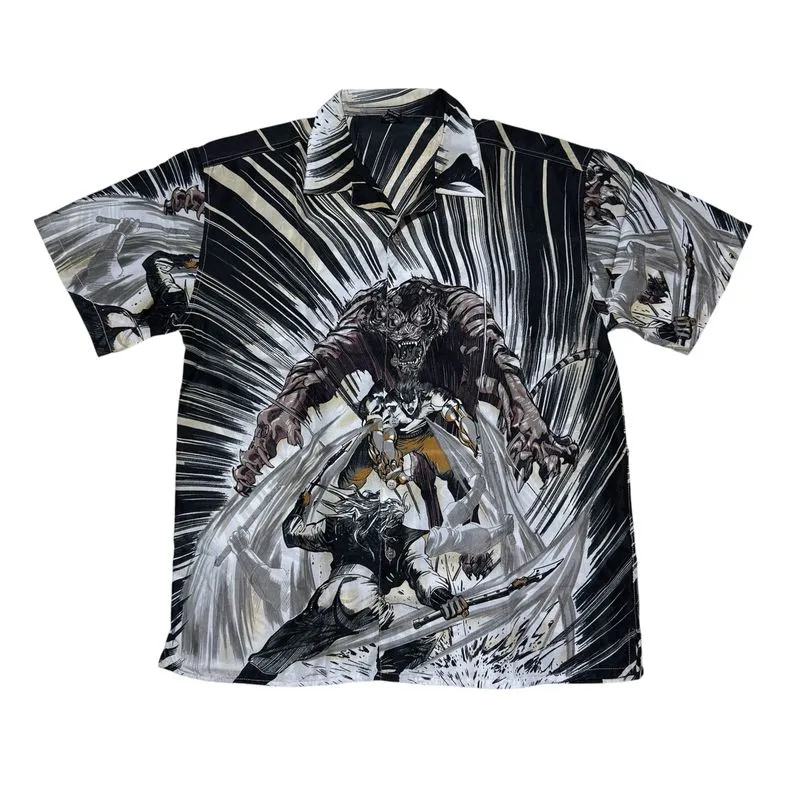 Vintage Shirt AOP Anime Style photo 1