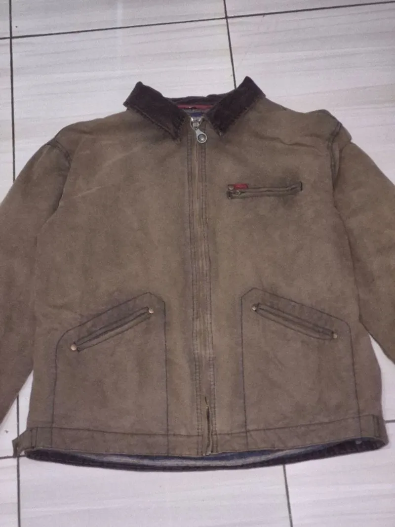 Vintage 90s Lee Cooper Detroit Look Brown Jacket photo 1