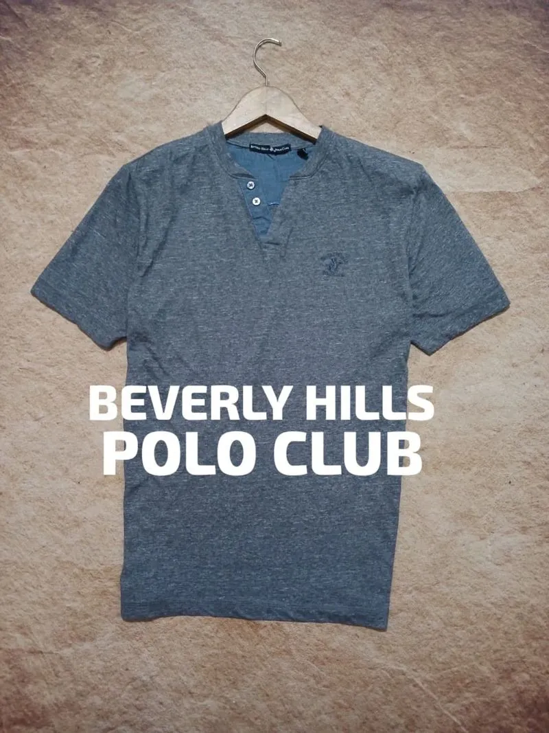 Beverly hills polo club tshirt kancing second thrift photo 1