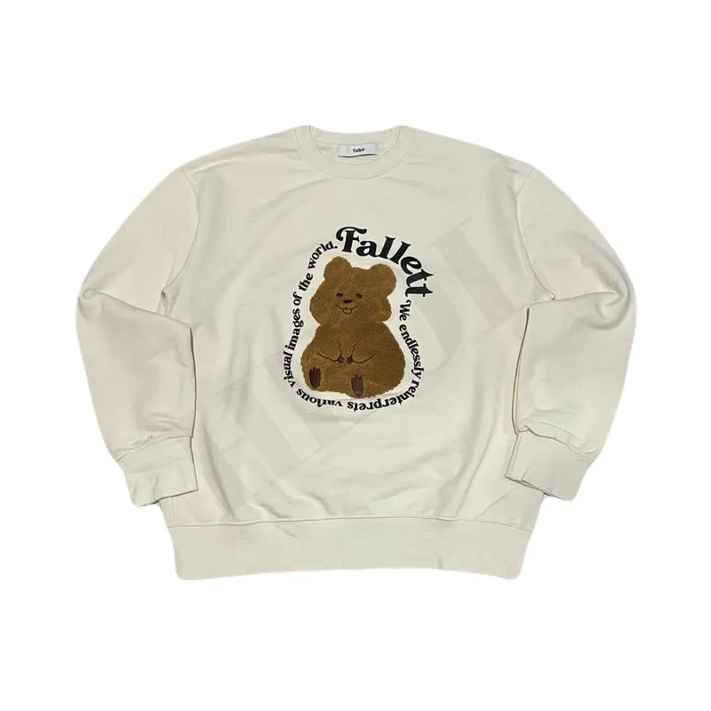 Fallett Streetwear Sweater Wanita cream photo 1