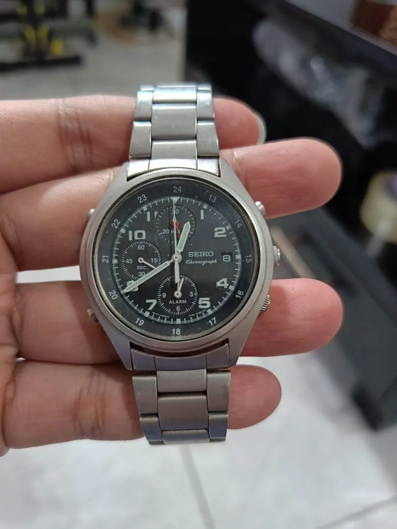 Jam Tangan Seiko Military raf 7T32 Cronograph Vintage photo 1