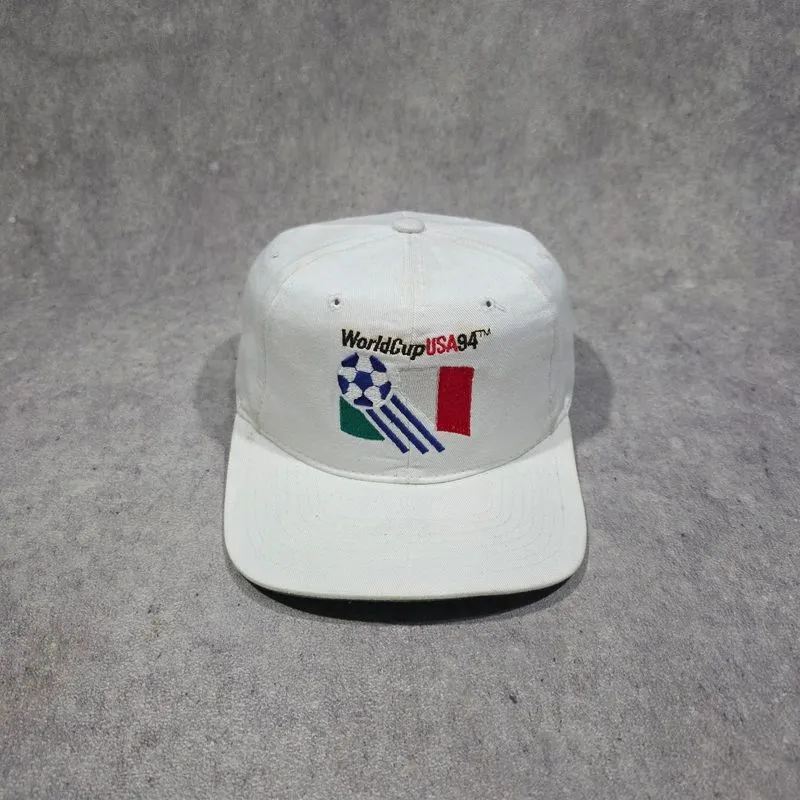 TOPI VINTAGE WORLD CUP USA 94 ITALY FLAG SNAPBACK HATS photo 1