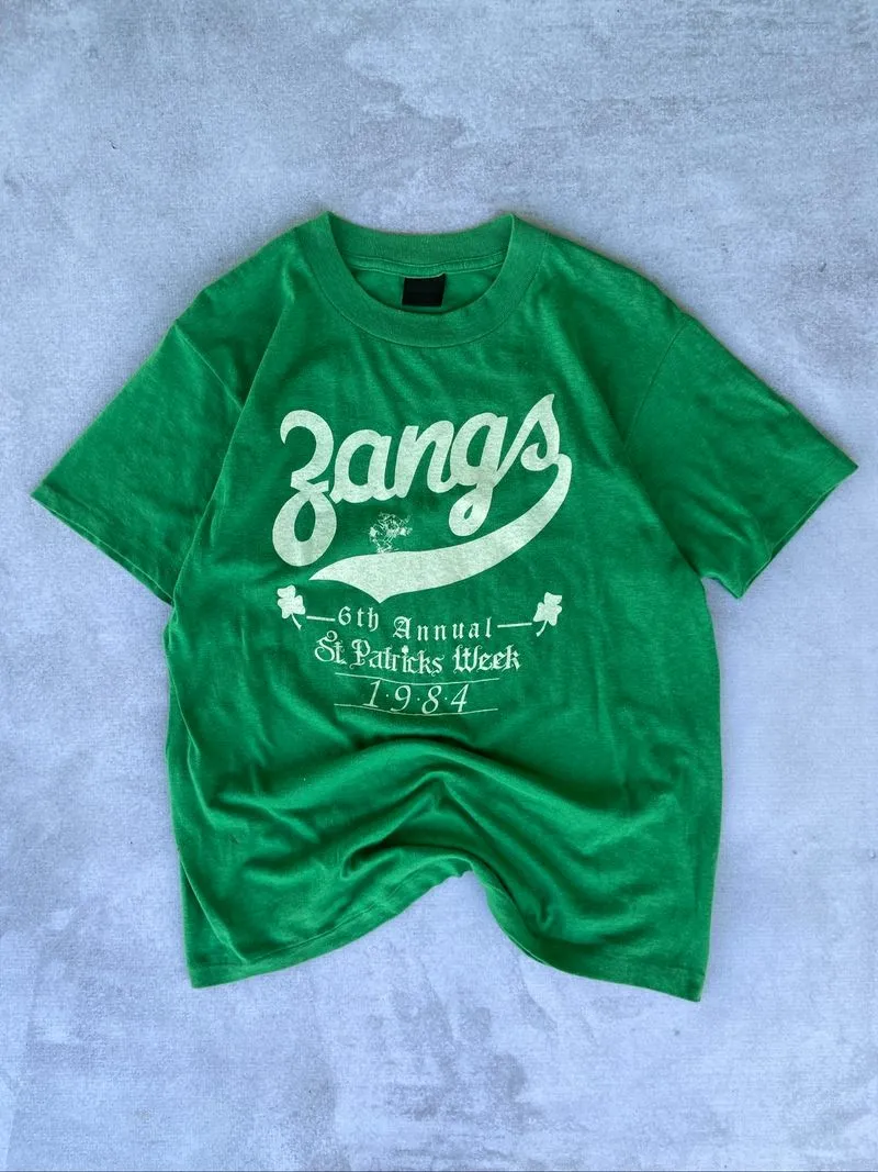 Vintage 50/50 Touch of gold 80s St. patricks Single Stitch photo 1