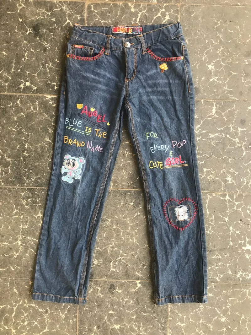 Angel Blue Pants pop cut girl  photo 1