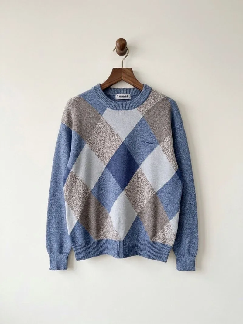Renoma Knitwear Rajut Pria Motif Argyle photo 1