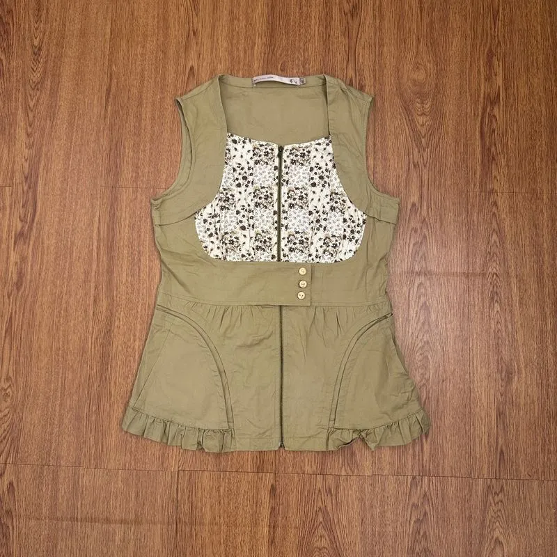 Artistic domain vintage boho sleeveless top photo 1