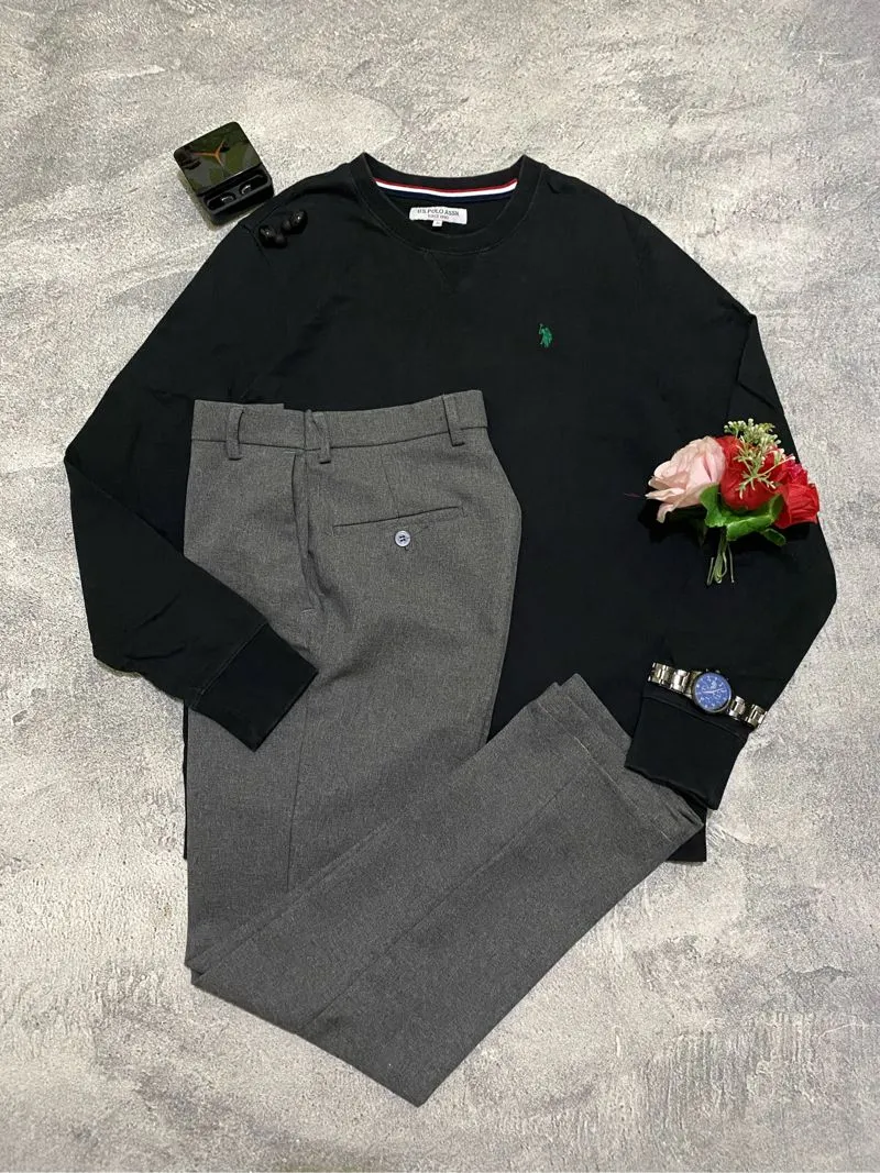 Crewneck uspa black photo 1
