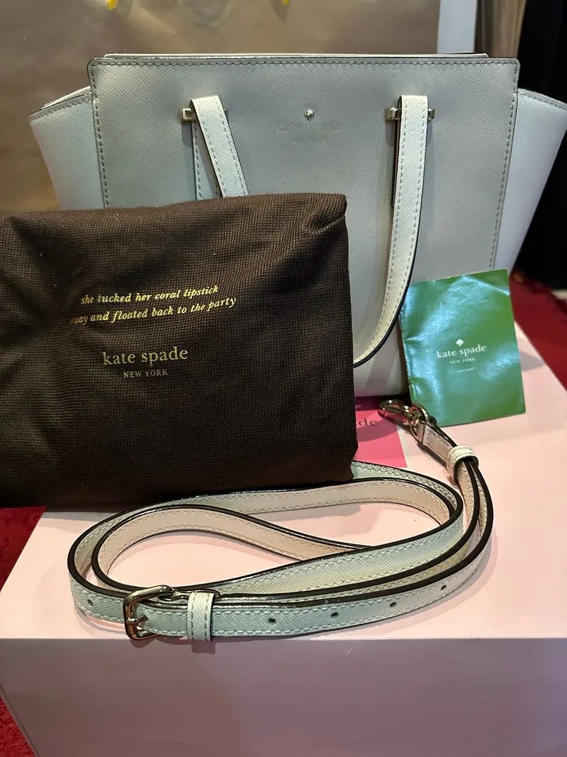 Kate Spade Minimalist Casual Crossbody Bag Wanita white cream photo 1