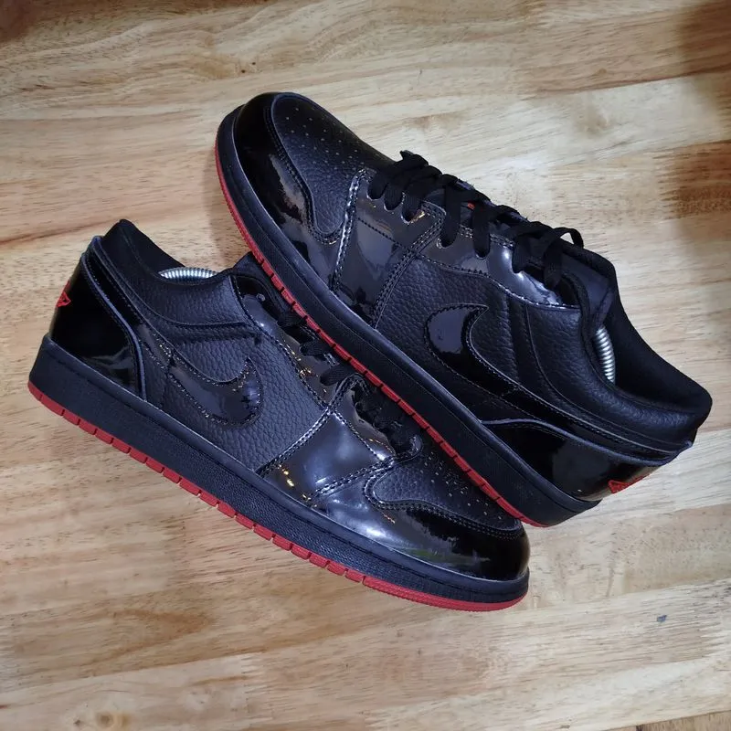 Nike Air Jordan Casual Sneakers Pria red black photo 1
