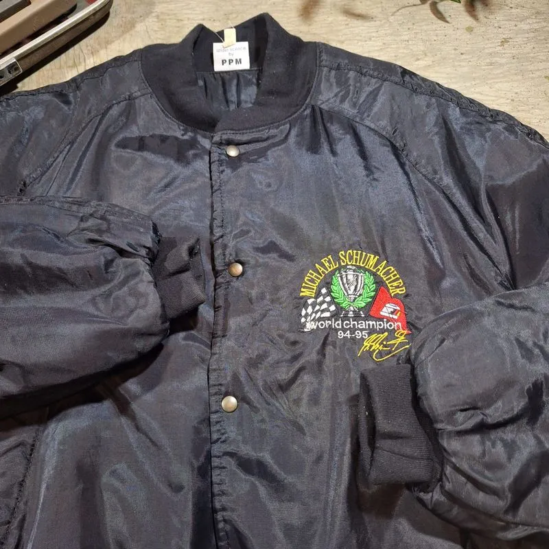 Vintage F1 Michael Schumacher MA 1 Bomber Jacket official  photo 1