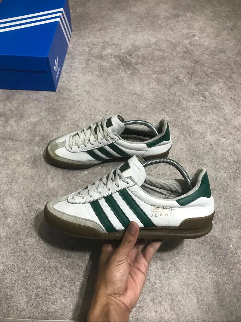 Adidas Jeans White College Green Gum photo 1