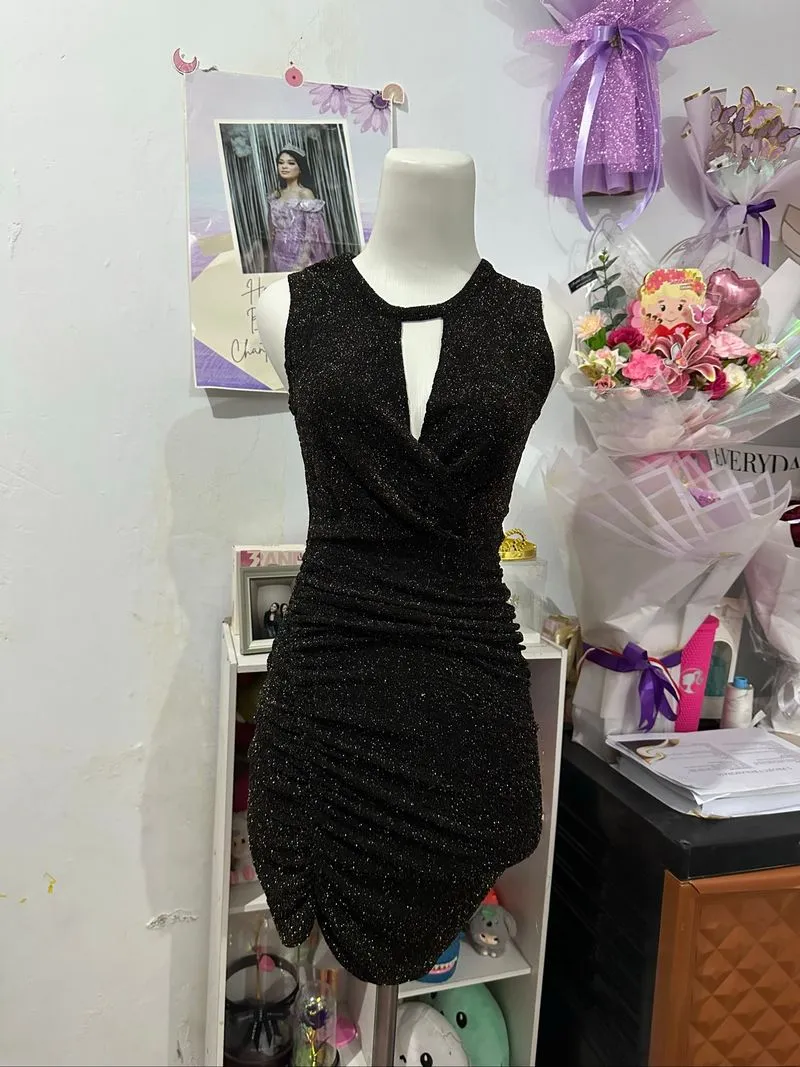 Dress wanita hitam photo 1