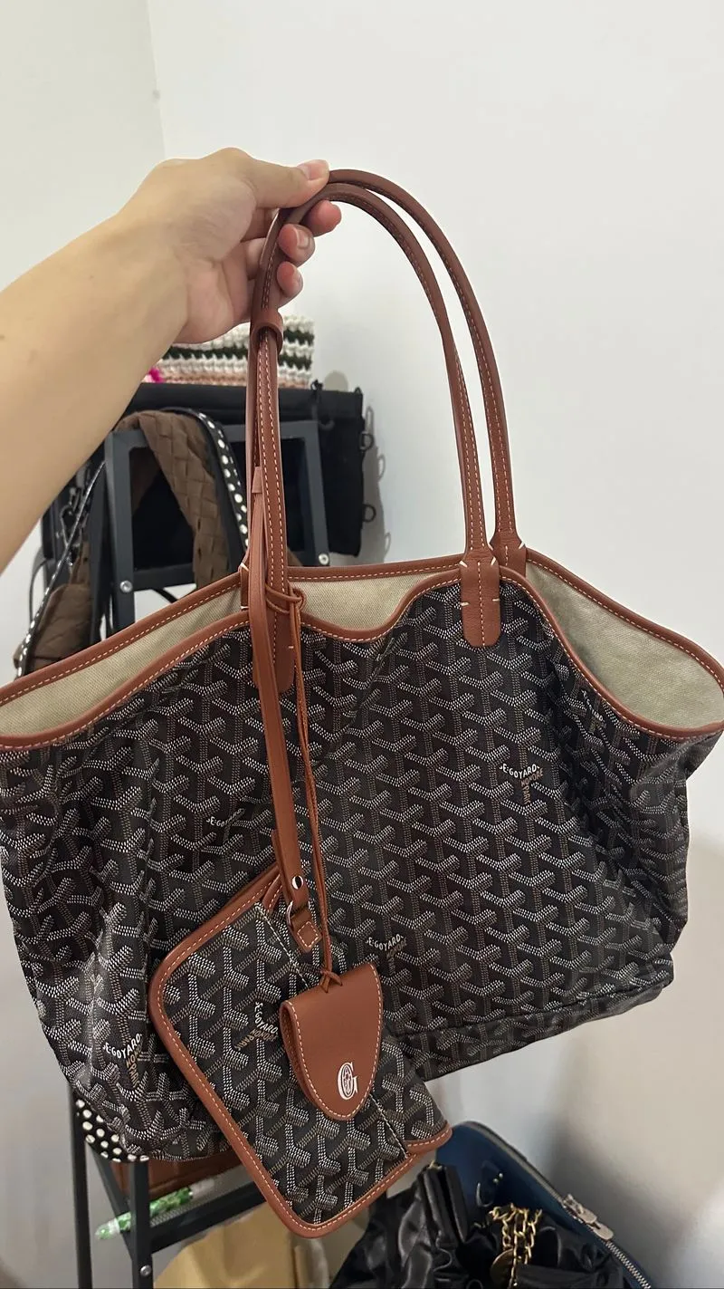 Goyard st louis pm tan - tote bag photo 1