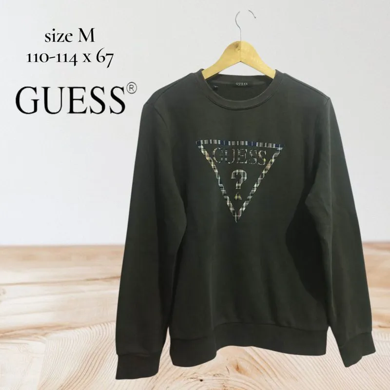 preloved crewneck sweatshirt guess abu sz M photo 1
