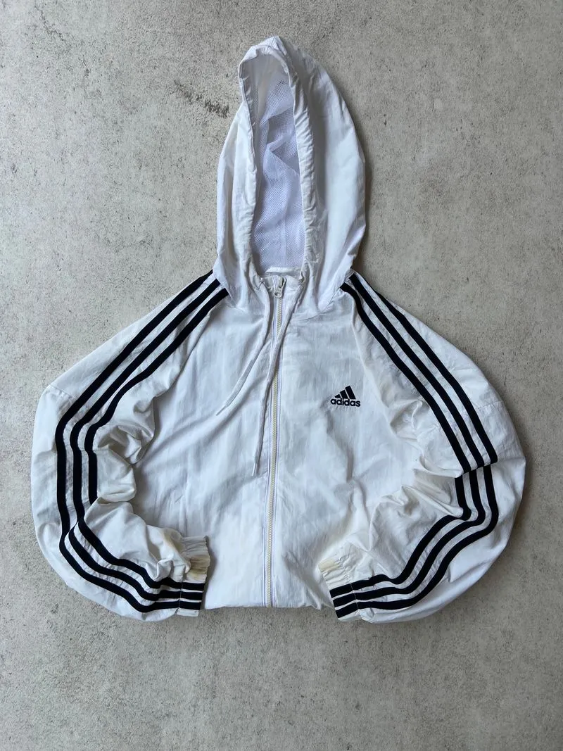 Adidas Streetwear Sportswear Windbreaker Wanita white photo 1
