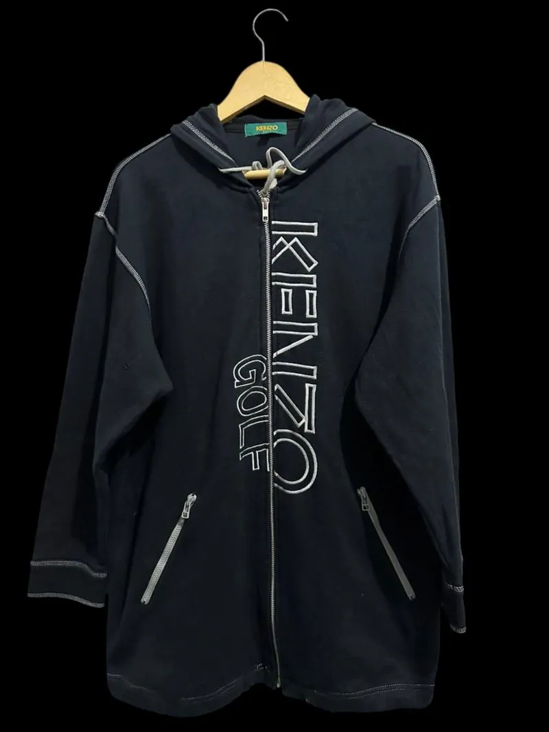 preloved hoodie zipper kenzo hitam sz XL photo 1