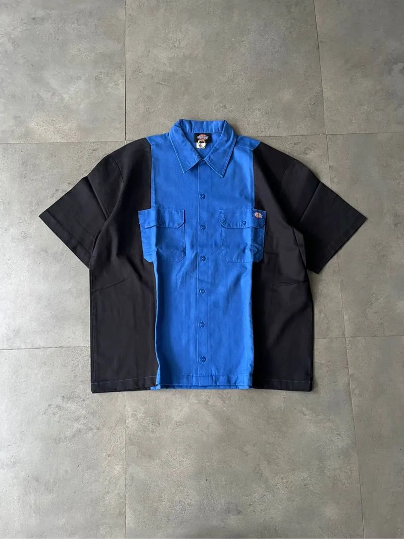 Dickies SS Workshirt Twotone black blue photo 1