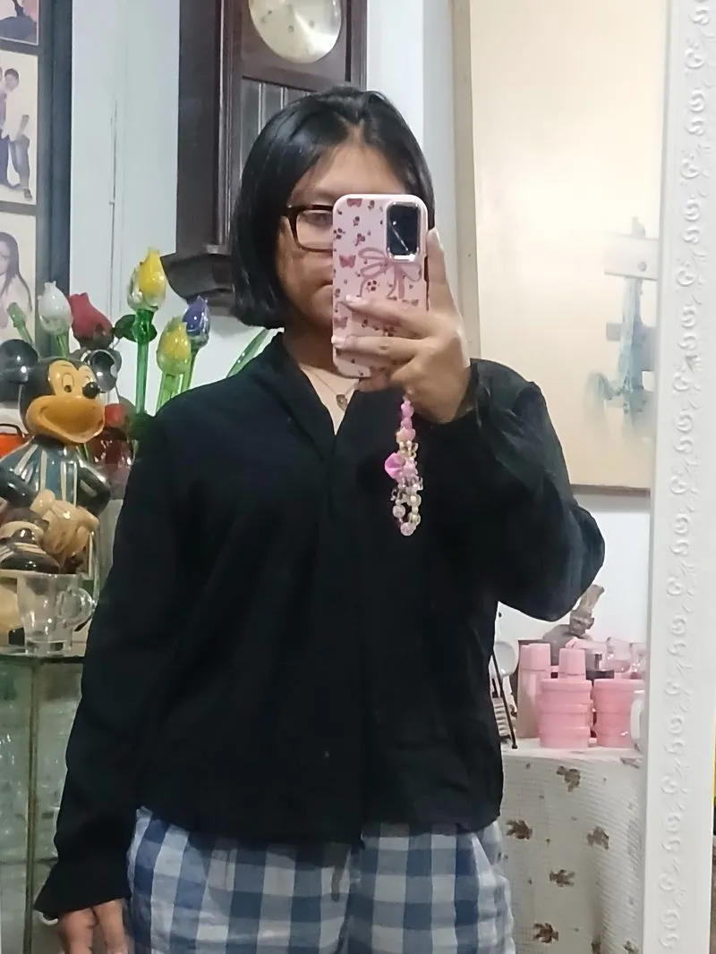 Goth Reworked Blouse Wanita black photo 1