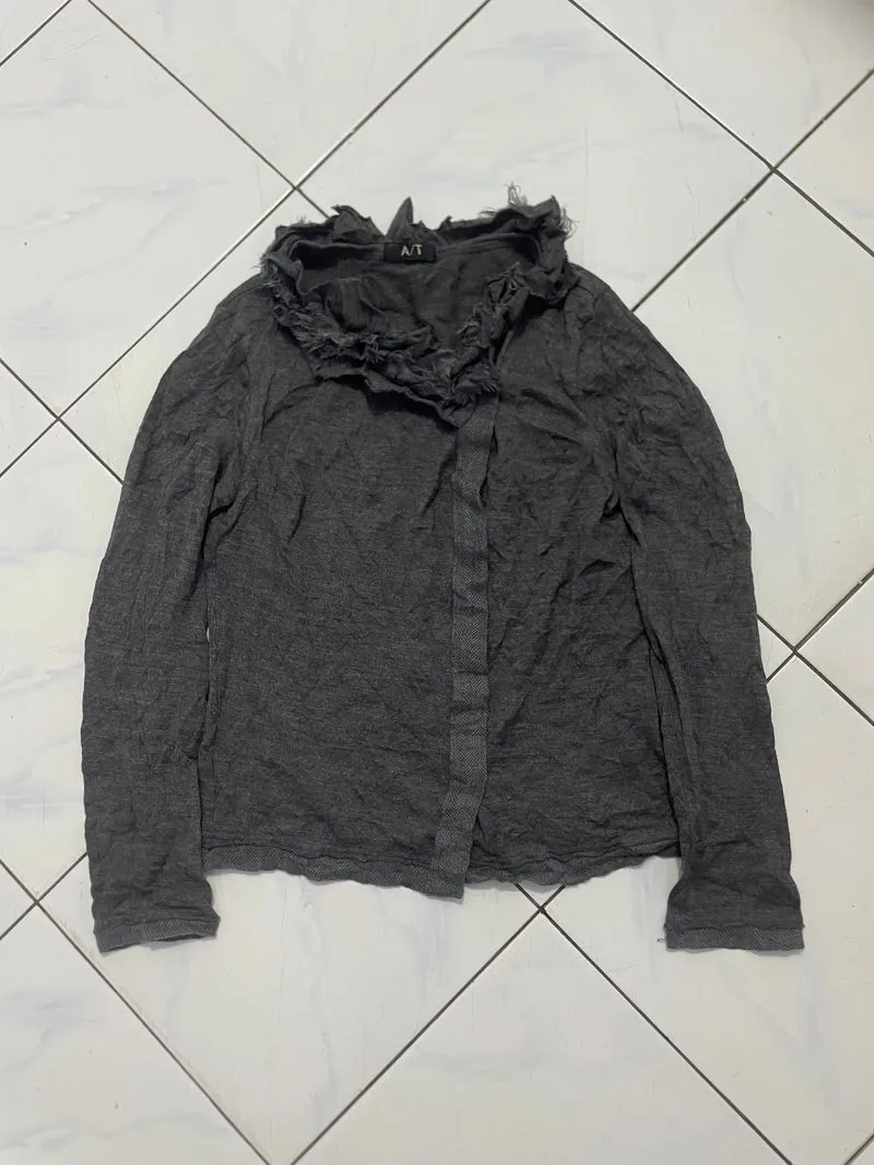 Japanese brand Grunge Avant Garde Shirt Wanita gray photo 1