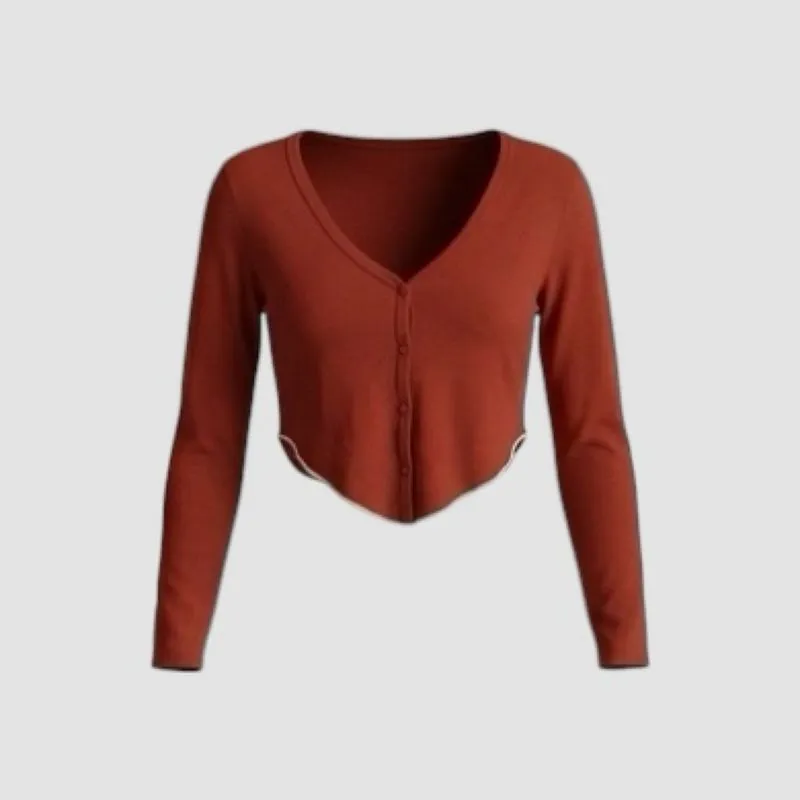  cardigan top oval wanita photo 1