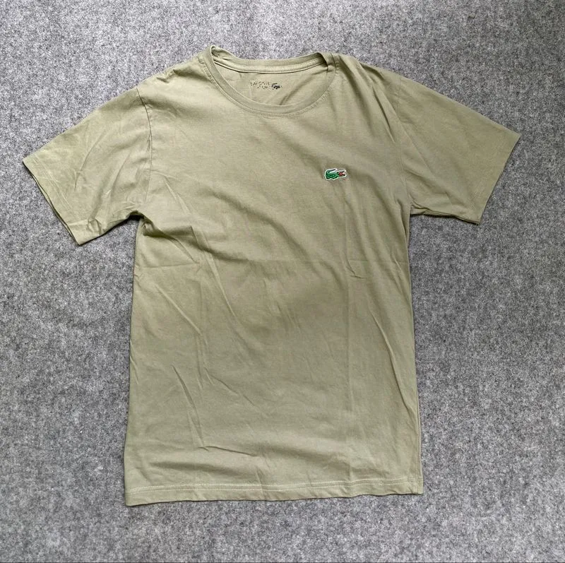 Tshirt Kaos Lacoste Simple logo Olive green photo 1