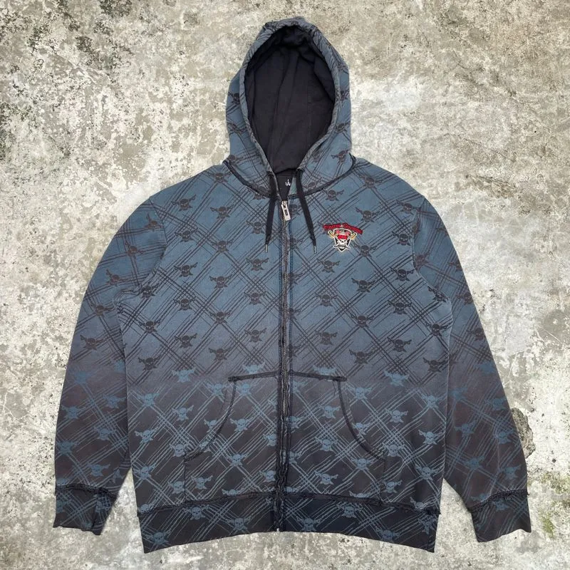 Disney Parks Pirates of the Caribbean Hoodie Zip Y2K photo 1