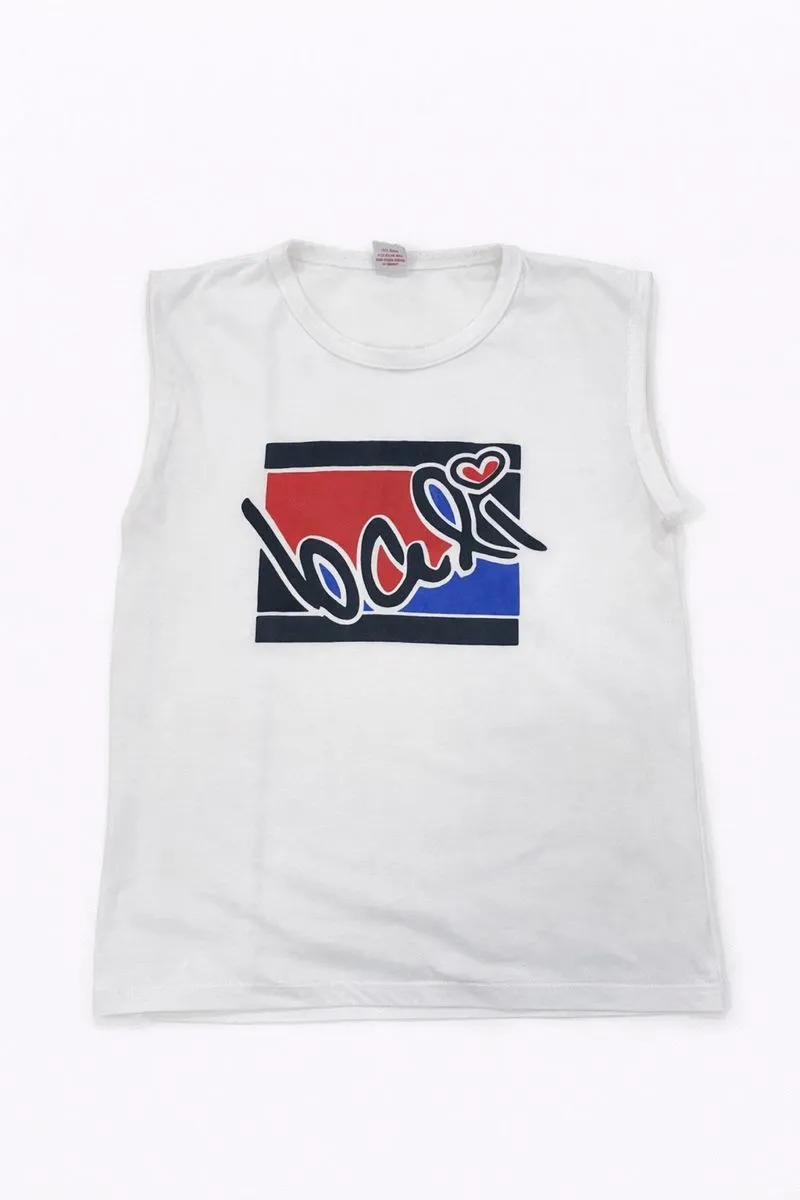 Kaos Singlet Bali Putih Logo photo 1