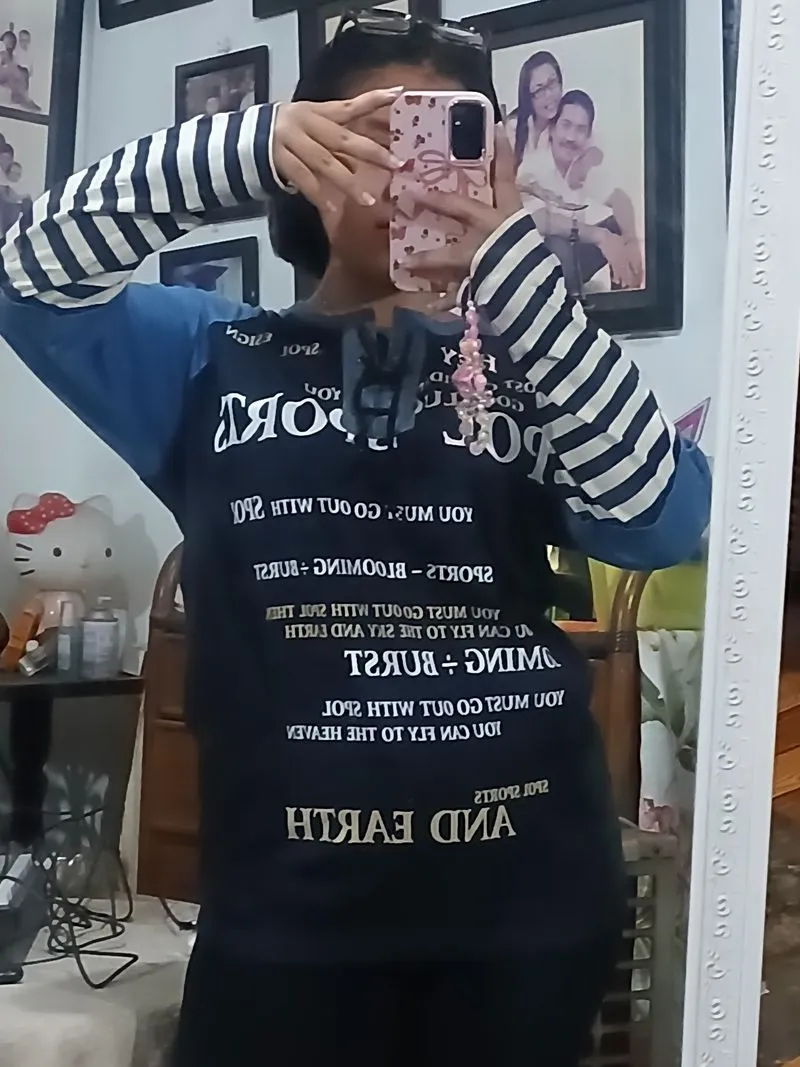 Vintage T-shirt Wanita navy blue photo 1