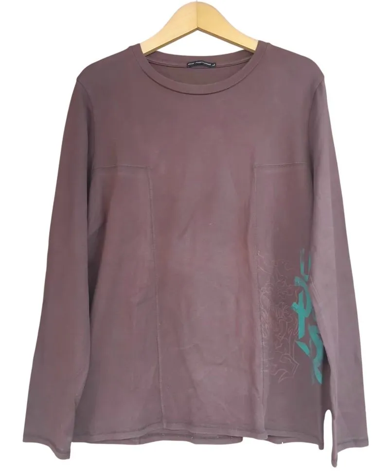 Marithe Francois Girbaud ls tee rare design and sewing photo 1