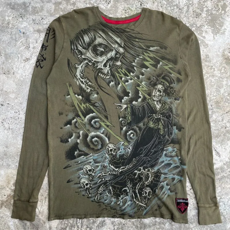 Affliction x Paul Jeffries Thermal Tshirt photo 1