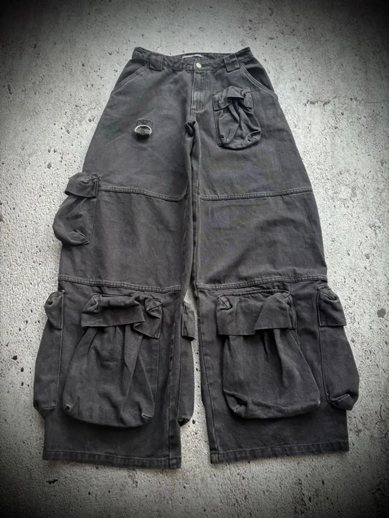 Y2k Baggy Multi pocket pants photo 1