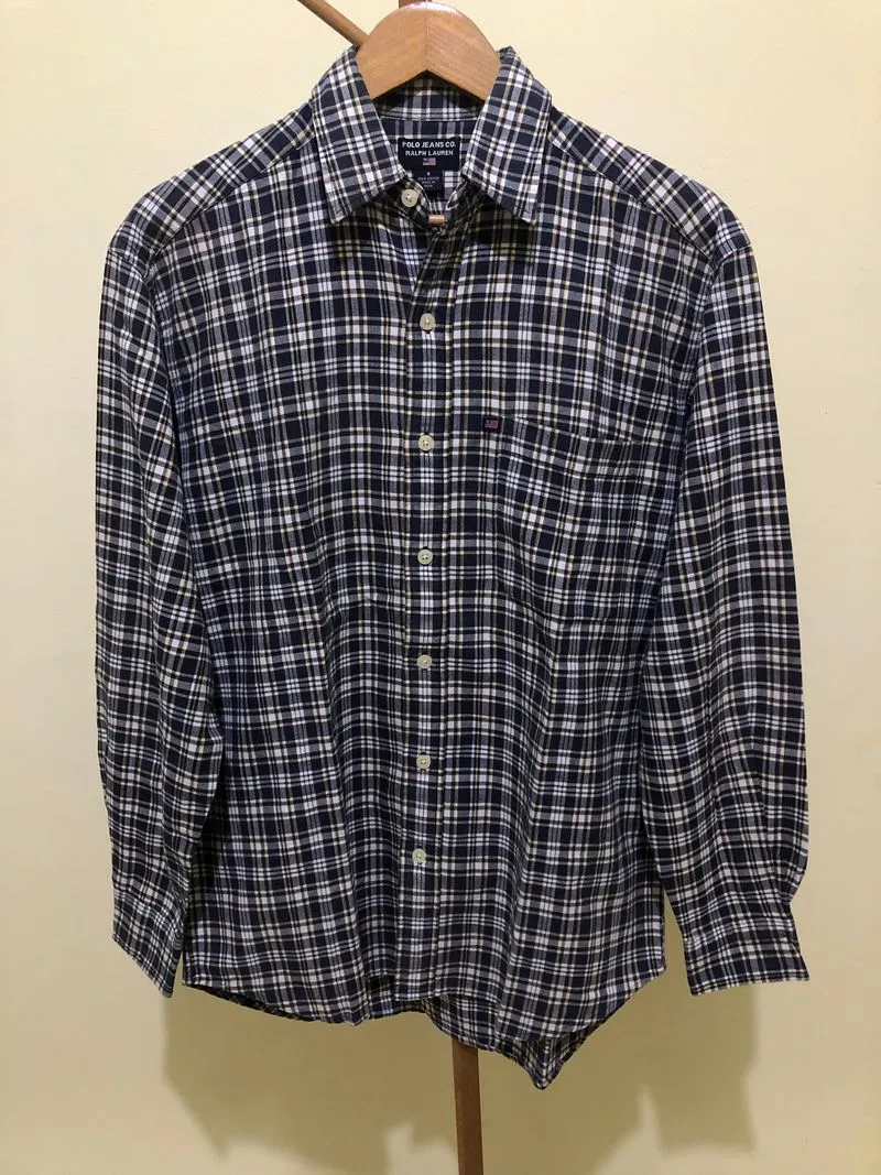 Polo Ralph Lauren Casual Formal shirt Pria black gray photo 1