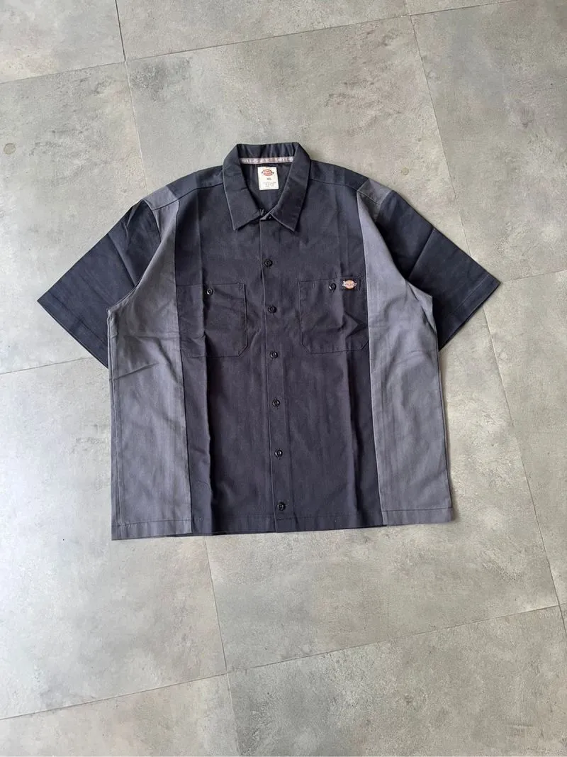 Dickies SS Workshirt twotone black charcoal photo 1