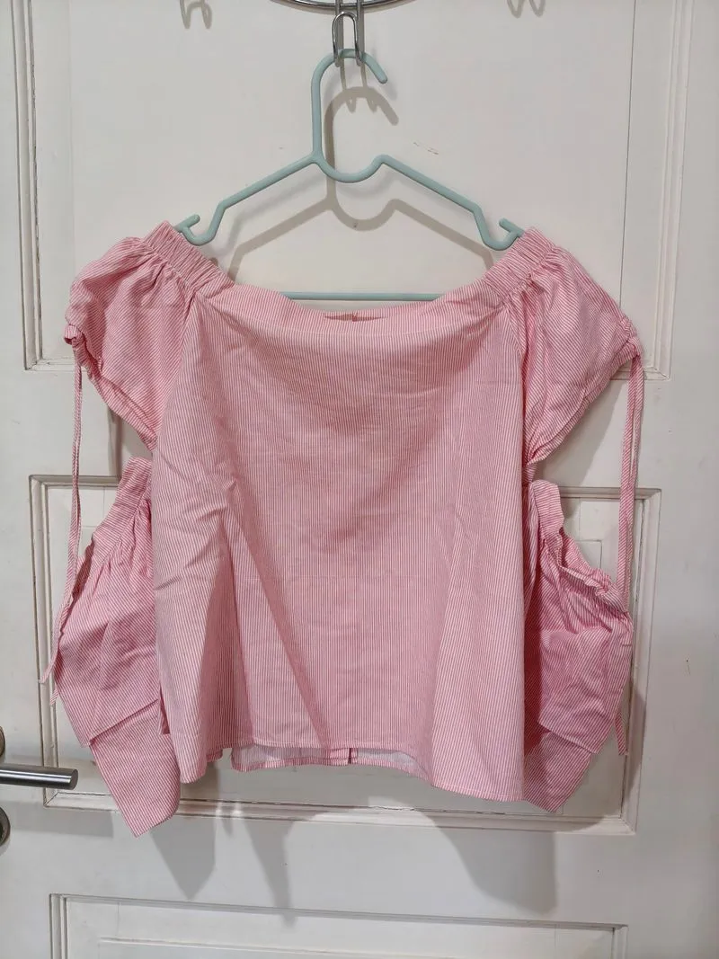 BELL ELEGANTE Pink Sabrina Top photo 1