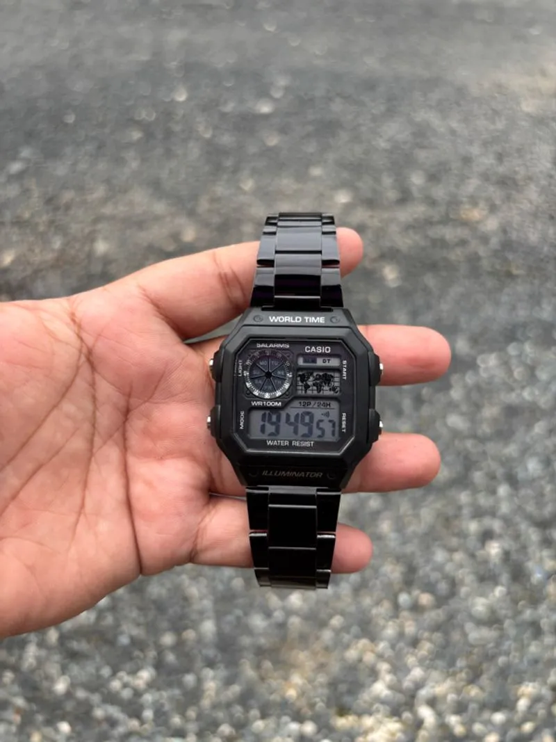 JAM CASIO WORLD TIME BLACK photo 1
