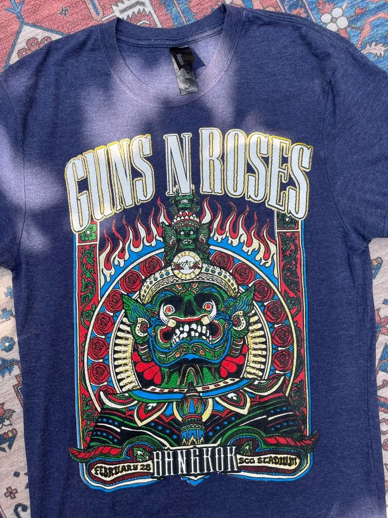 Vintage T-shirt Pria navy photo 1