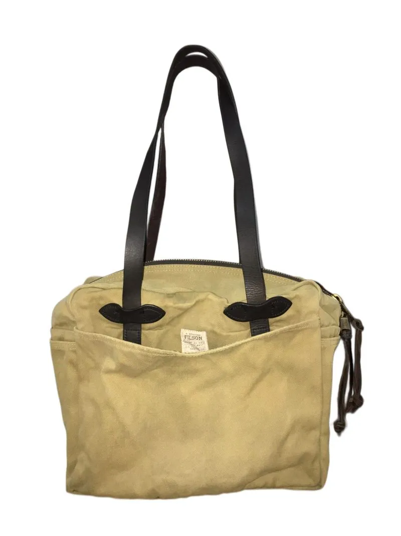 FILSON TOTEBAG TAN with zipper photo 1
