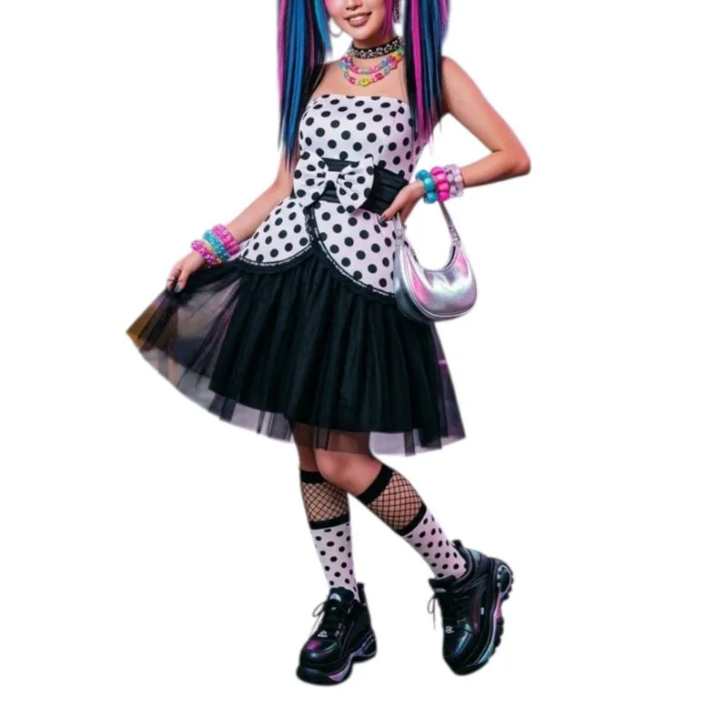 Harajuku Polka Dots Tutu Dress Japanese Babydoll Coquette photo 1
