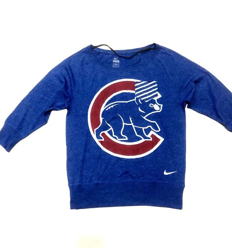Nike baseball chicago cubs sweatshirt women photo 1