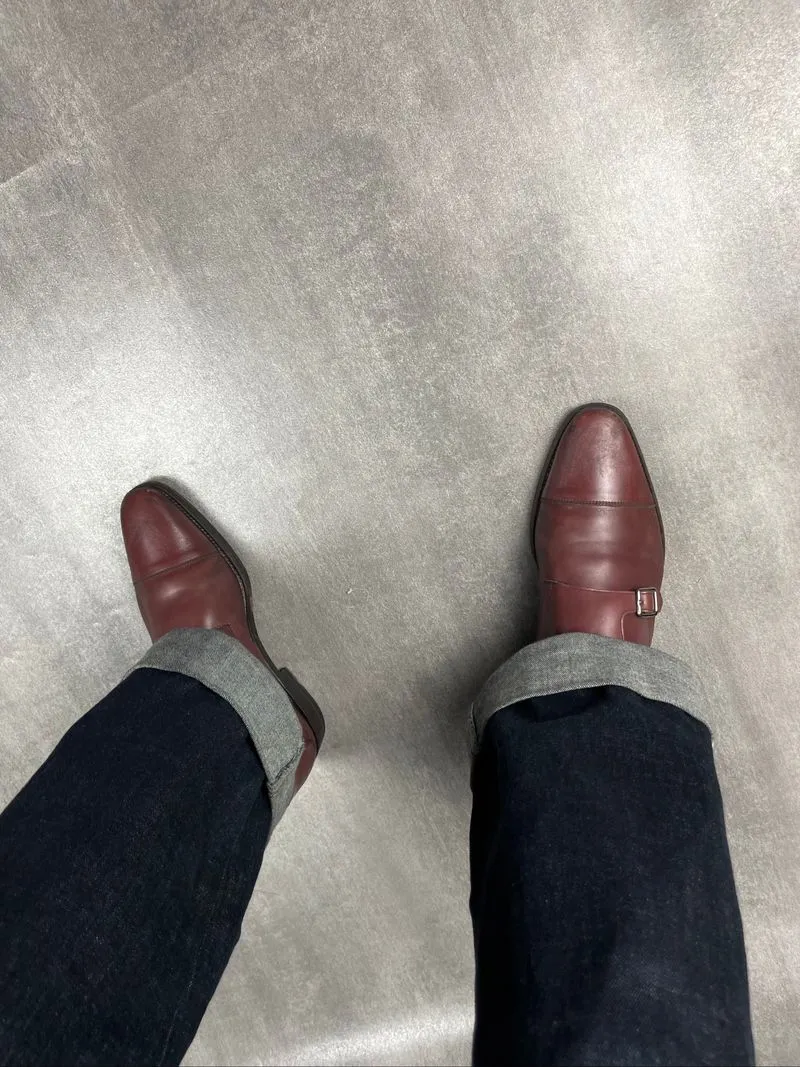 REGAL HERITAGE DOUBLE MONK STRAP MAROON photo 1