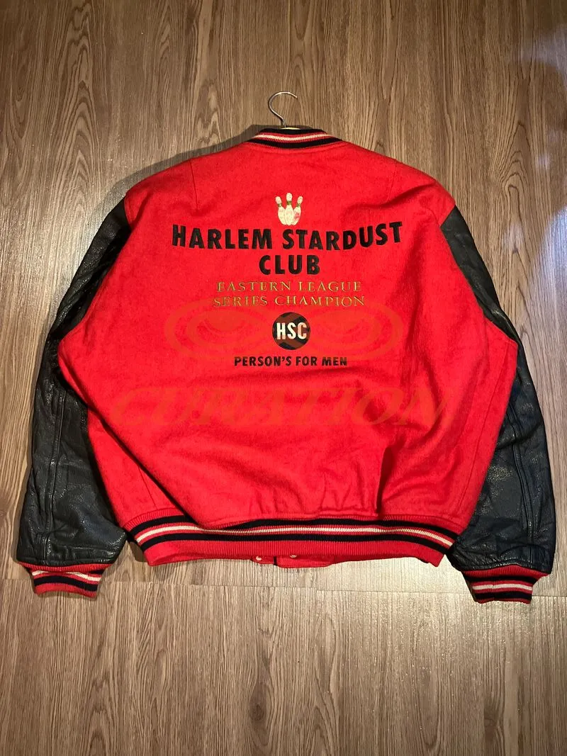PERSON'S FOR MEN Mix Wool Leather Varsity Jacket photo 1