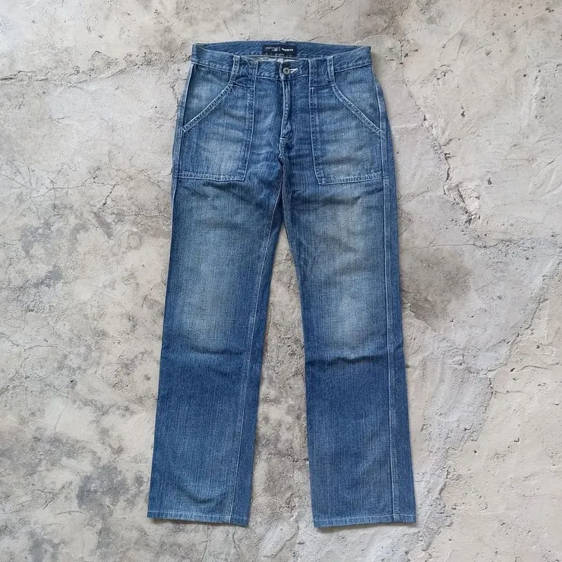 Uniqlo Casual Jeans Pria navy photo 1