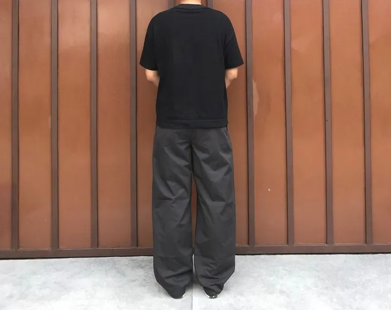 BAGGY PANTS NYLON DARK GREY - SLICK AND EASY photo 1