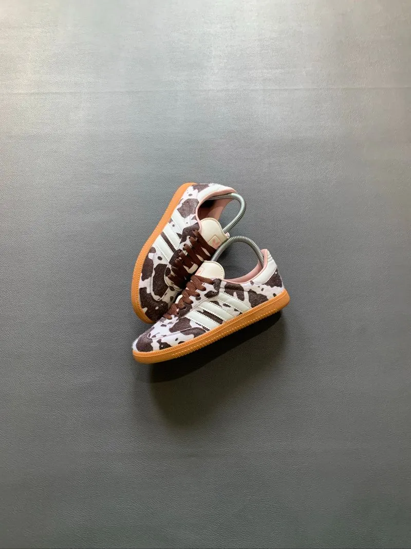 Adidas Samba OG Cow Print Dark Brown White photo 1