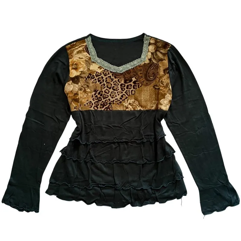 leopard tiered top photo 1