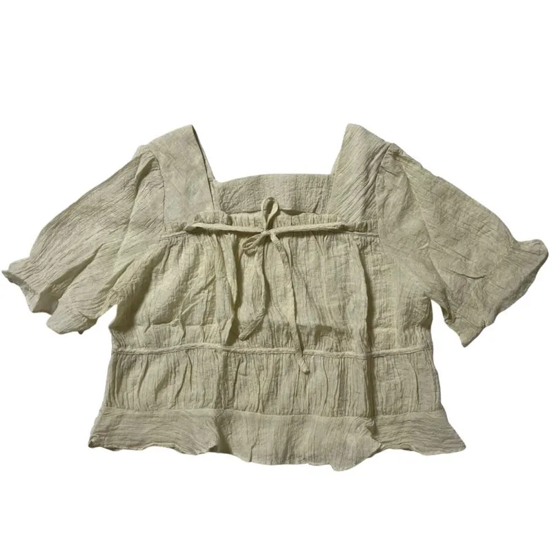 milkmaid linen top photo 1