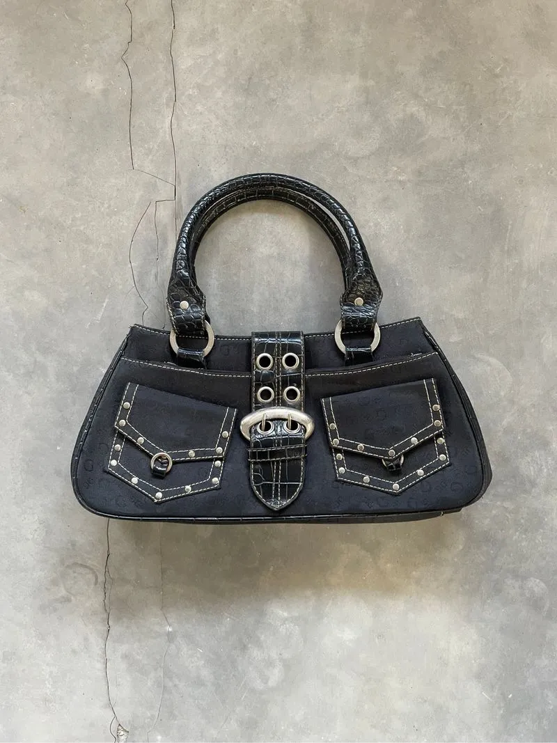 Vintage Guess Y2k Shoulder Hand Bag Studded Fashion Guess photo 1