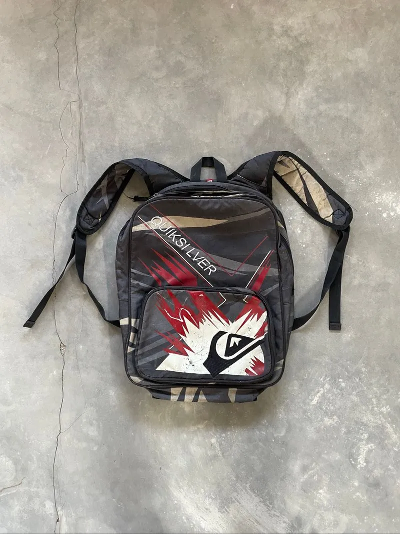 Vintage Tas Quiksilver 3D Patern Embordired Iconic Logo  photo 1
